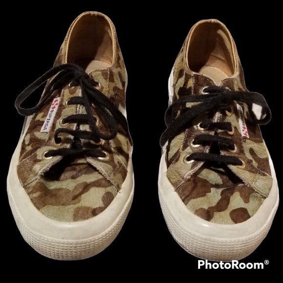 SUPERGA × TBS Ponyhair Camo Wmns Sneaker (Size 6) - Picture 5 of 16